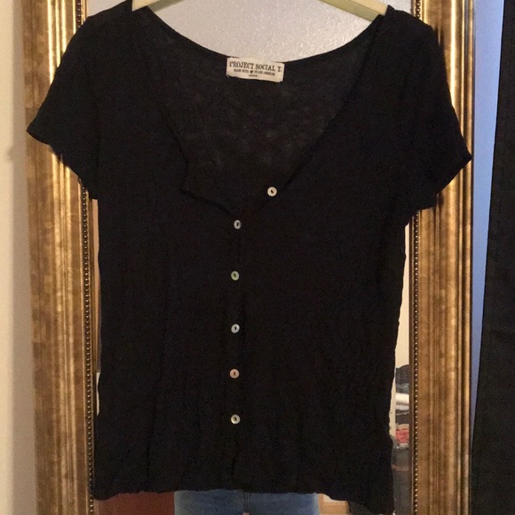 Project Social T Button Up Top - Picture 3 of 3
